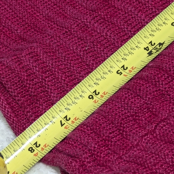 #1584 Liz Clairborne short sleeve pink knit crew neck sweater Med - Picture 8 of 10